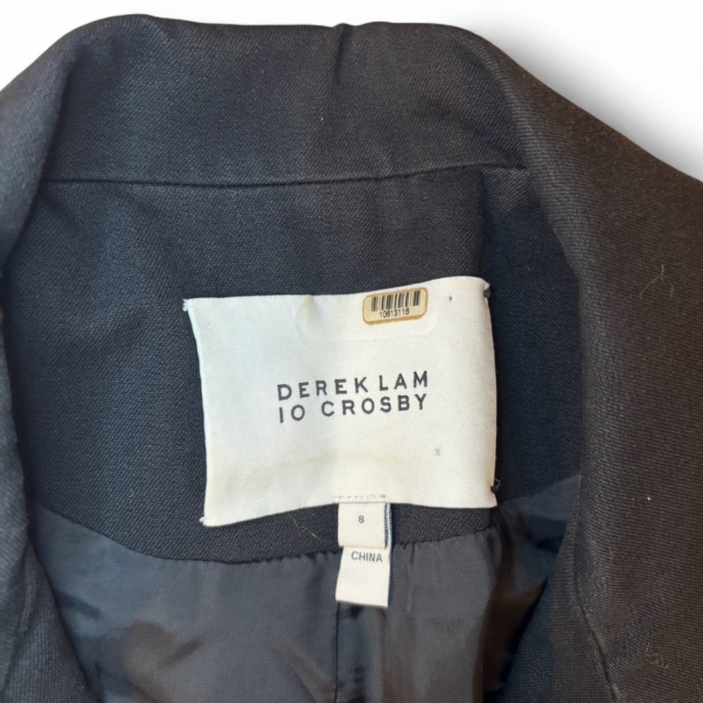 Derek Lam 10 Crosby Double Breasted Black Blazer with Gold Buttons - Picture 5 of 8